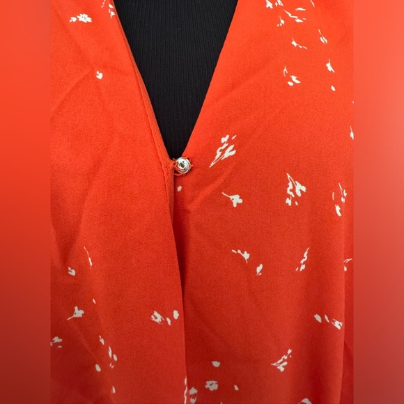 Red‎ Floral Midi Dress Vince C - Picture 8 of 10